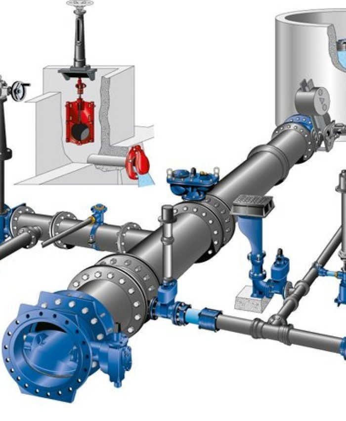 Système de régulation eau potable et incendie